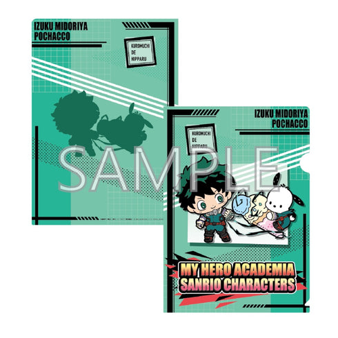 『僕のヒーローアカデミア×サンリオキャラクターズ』クリアファイルA緑谷出久・ポチャッコ
