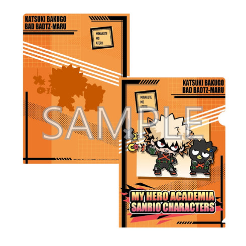 『僕のヒーローアカデミア×サンリオキャラクターズ』クリアファイルA爆豪勝己・バッドばつ丸