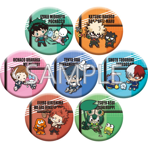 『僕のヒーローアカデミア×サンリオキャラクターズ』トレーディング缶バッジA1年A組 BOX