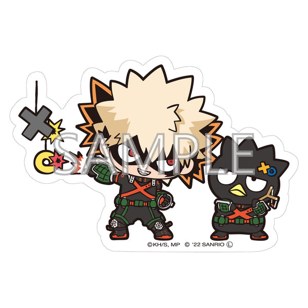『僕のヒーローアカデミア×サンリオキャラクターズ』貼って剥がせるダイカットステッカーA 爆豪勝己・バッドばつ丸