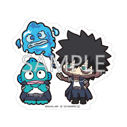 『僕のヒーローアカデミア×サンリオキャラクターズ』貼って剥がせるダイカットステッカーA 荼毘・ハンギョドン