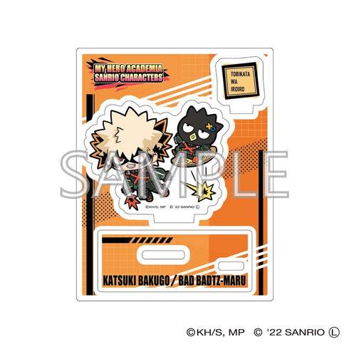『僕のヒーローアカデミア×サンリオキャラクターズ』アクリルスタンドB (爆豪勝己・バッドばつ丸)