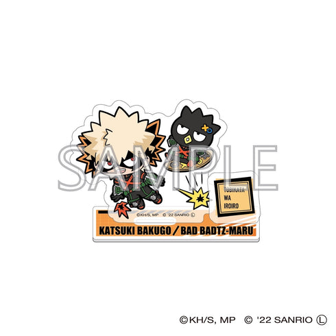 『僕のヒーローアカデミア×サンリオキャラクターズ』アクリルスタンドB (爆豪勝己・バッドばつ丸)