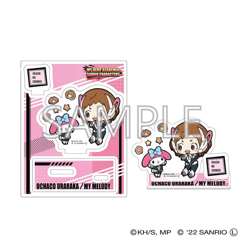『僕のヒーローアカデミア×サンリオキャラクターズ』アクリルスタンドB (麗日お茶子・マイメロディ)
