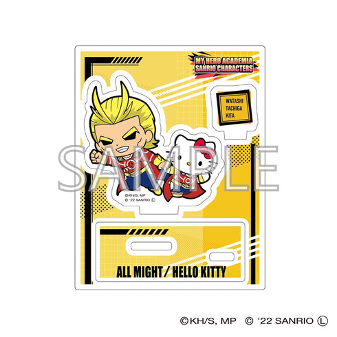 『僕のヒーローアカデミア×サンリオキャラクターズ』アクリルスタンドB (オールマイト・ハローキティ)
