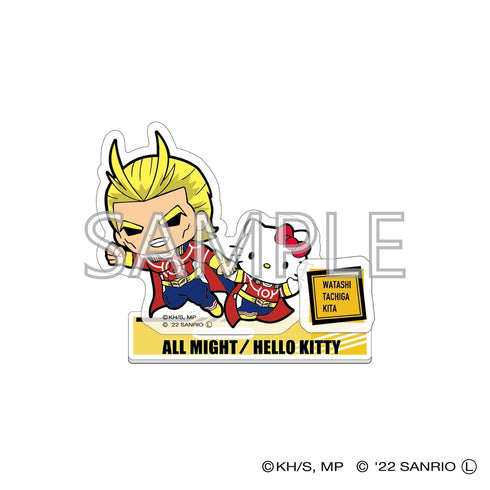 『僕のヒーローアカデミア×サンリオキャラクターズ』アクリルスタンドB (オールマイト・ハローキティ)