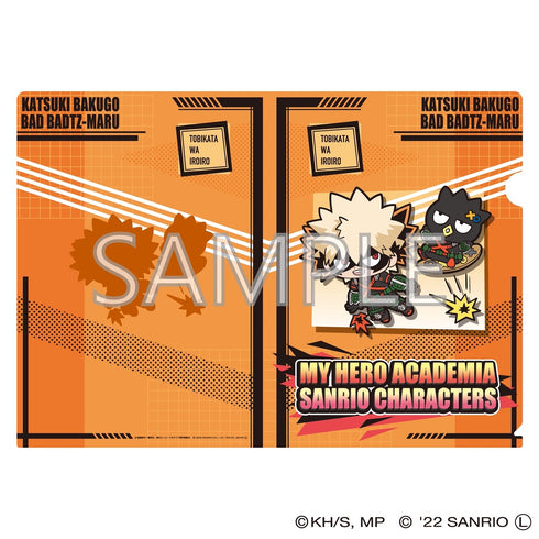 『僕のヒーローアカデミア×サンリオキャラクターズ』クリアファイルB (爆豪勝己・バッドばつ丸)
