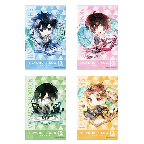 "PSYCHO-PASS" Character Art Satin Sticker Set 01: First Series (10 Varieties Total) BOX