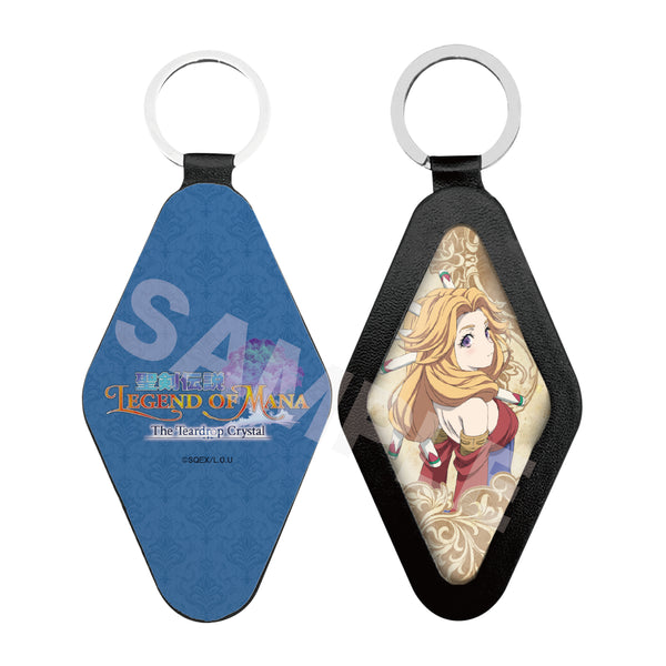 "Legend of Mana -The Teardrop Crystal-" Leather Keychain 02: Seraphina