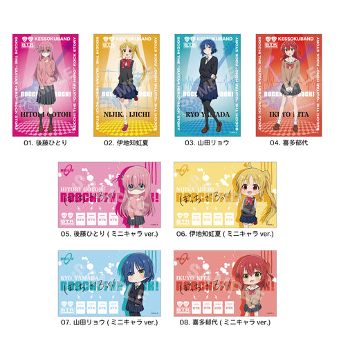 『ぼっち・ざ・ろっく!』サテン地ステッカー 01 第1弾(全8種) BOX
