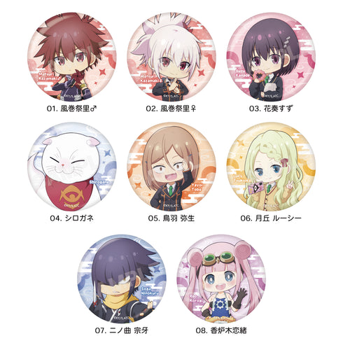 『あやかしトライアングル』メタリック缶バッジ 01 全8種 BOX