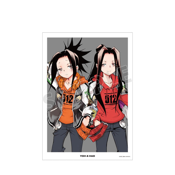 『SHAMAN KING』 描き下ろしイラスト 麻倉 葉&ハオ A3マット加工ポスター