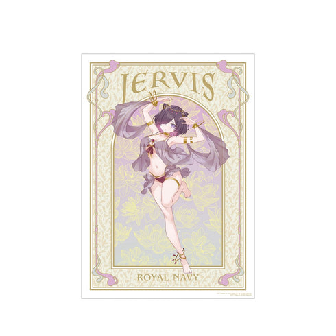『アズールレーン』 描き起こしイラスト ジャーヴィス 踊り子ver. A3マット加工ポスター