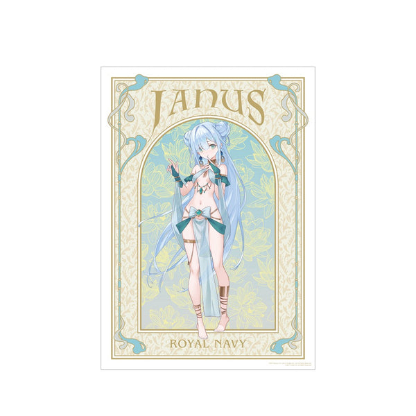 『アズールレーン』 描き起こしイラスト ジェーナス 踊り子ver. A3マット加工ポスター