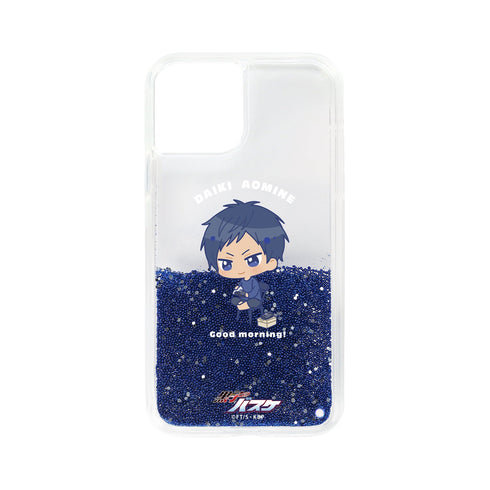 『黒子のバスケ』 青峰大輝 ちびキャラ 朝のひとときver. グリッターiPhoneケース