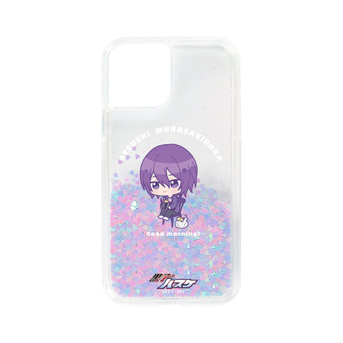 『黒子のバスケ』 紫原 敦 ちびキャラ 朝のひとときver. グリッターiPhoneケース