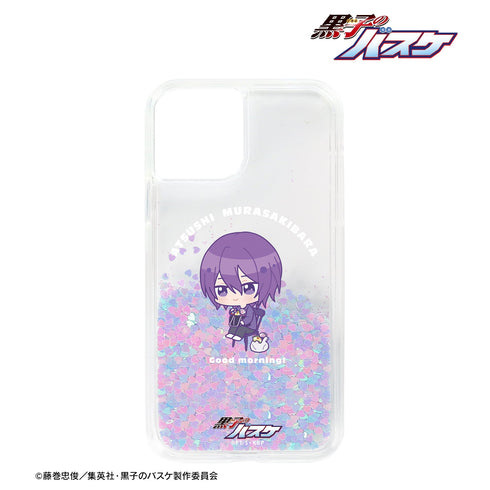 『黒子のバスケ』 紫原 敦 ちびキャラ 朝のひとときver. グリッターiPhoneケース