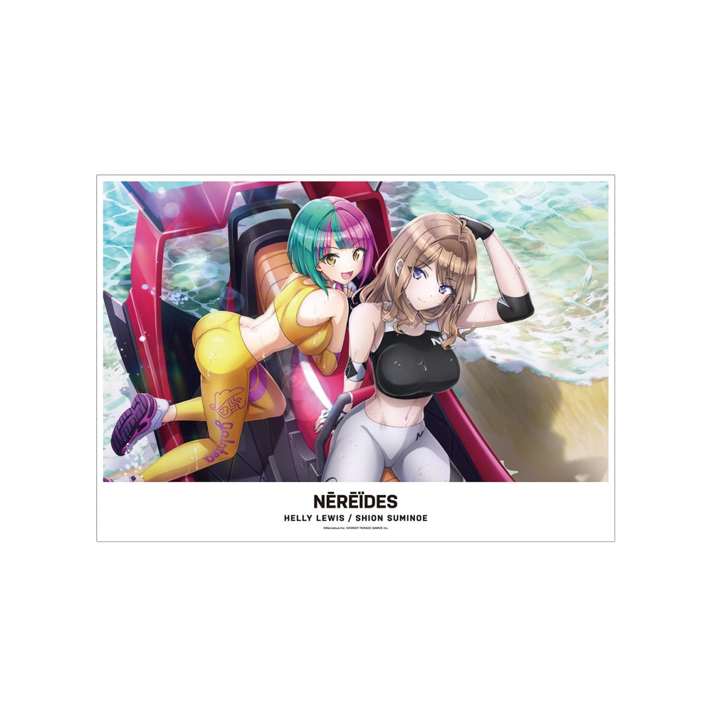 ドルフィンウェーブ　住乃絵紫苑　A3ポスター ドルフィンウェーブ』 住乃絵 紫苑&ヘリー・ルイス A3マット加工