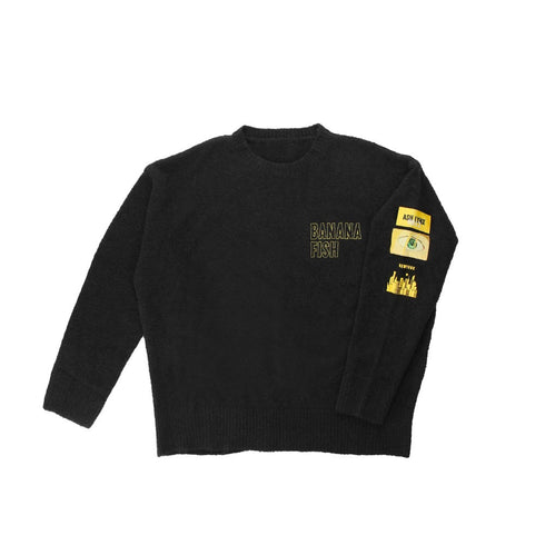 『BANANA FISH』 アッシュ・リンクス ネームタグデザインリラックスクルーネックユニセックス