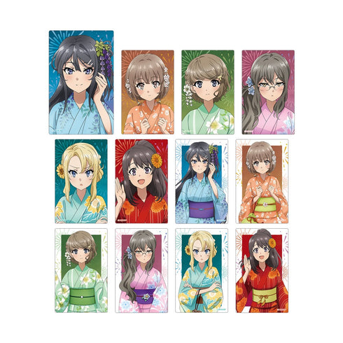 『青春ブタ野郎はおでかけシスターの夢を見ない』 描き下ろしイラスト 浴衣ver. トレーディングカードステッカー(単位/BOX)