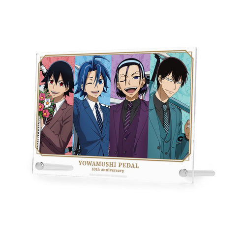 『弱虫ペダル LIMIT BREAK』 描き下ろし 真波 山岳&新開 悠人&荒北 靖友&東堂 尽八 10th Anniversary ver. A5アクリルパネル