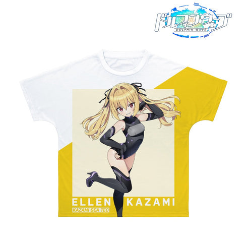 『ドルフィンウェーブ』 風見 エレン フルグラフィックTシャツユニセックス