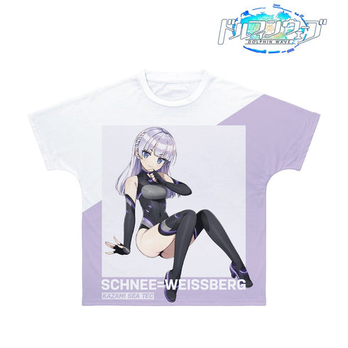 『ドルフィンウェーブ』 シュネー・ヴァイスベルグ フルグラフィックTシャツユニセックス