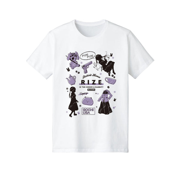 『ご注文はうさぎですか? BLOOM』 リゼ Ani-Sketch Tシャツメンズ