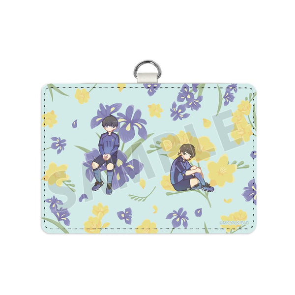 "Blue Lock" Seiichi Kiyoshi & Maki Hachiraku Botania Pass Case with Neck Strap