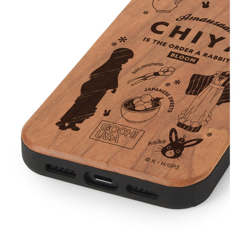 『ご注文はうさぎですか? BLOOM』 千夜 Ani-Sketch ウッドiPhoneケース