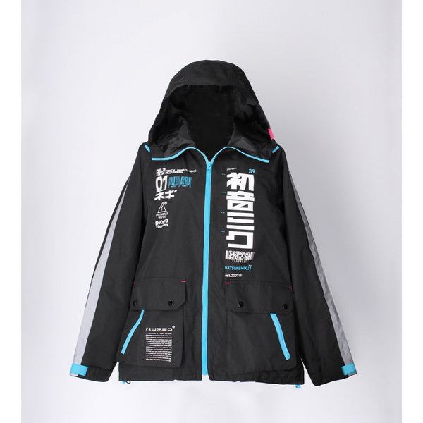 『HATSUNE MIKU EXPO 10th Anniversary』初音ミク着用 BIGシルエットフードテックジャケットユニセックス