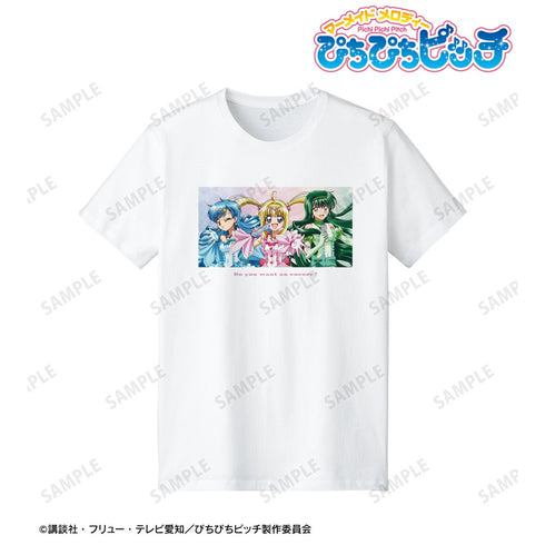 アニメ『ぴちぴちピッチ』 描き下ろしイラスト 20th Anniversary ver. Tシャツメンズ