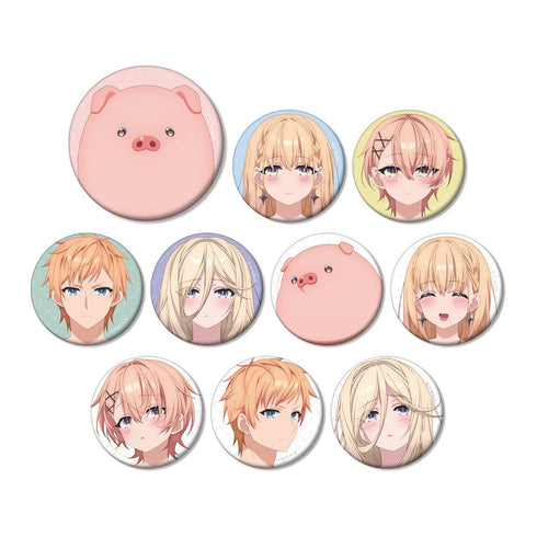 『豚のレバーは加熱しろ』 トレーディングマット缶バッジ(単位/BOX)