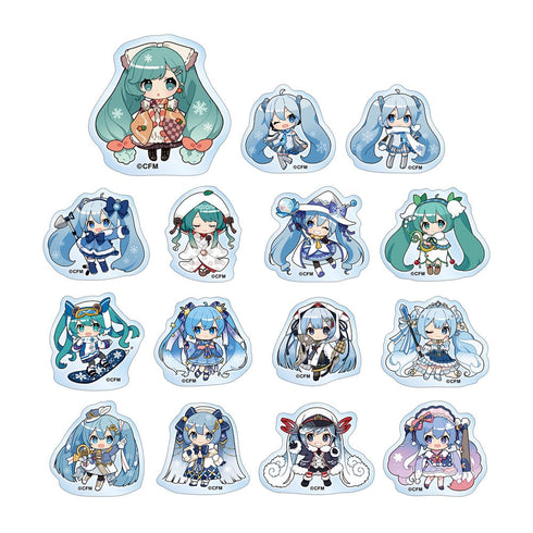 『初音ミク』『SNOW MIKU 2024』 トレーディング 雪ミク Art by びんちょうまぐろ アクリルステッカー(単位/BOX)