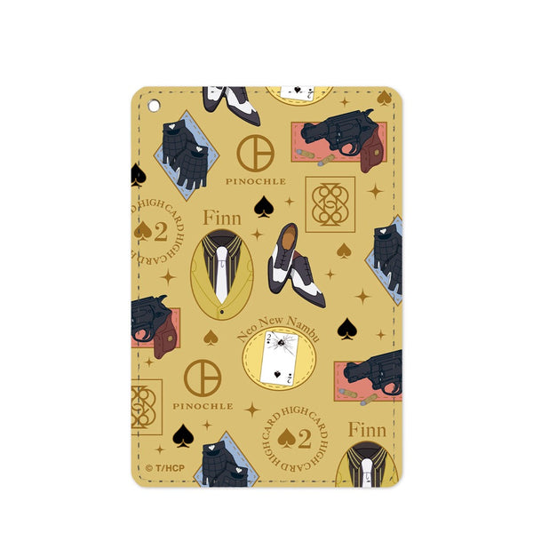 『HIGH CARD』フィン・オールドマン モチーフ柄 1ポケットパスケース