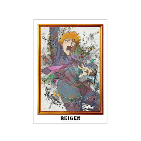 『モブサイコ100 III』霊幻新隆 grunge CANVAS A3マット加工ポスター