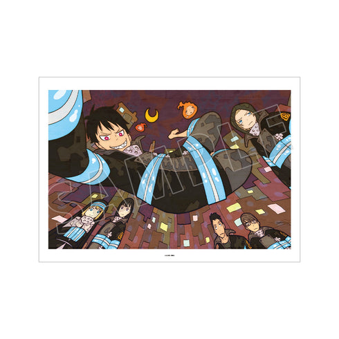 『炎炎ノ消防隊』第8特殊消防隊 A3マット加工ポスター vol.2 ver.B