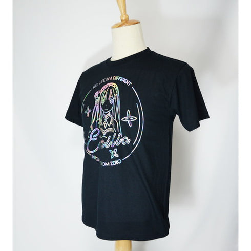 『Re:ゼロから始める異世界生活』Ani-Neon ホログラムTシャツ(エミリア)(メンズ/レディース)