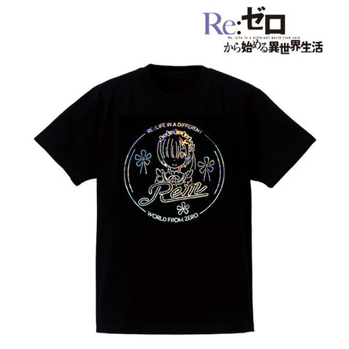 『Re:ゼロから始める異世界生活』Ani-Neon ホログラムTシャツ(レム)(メンズ/レディース)