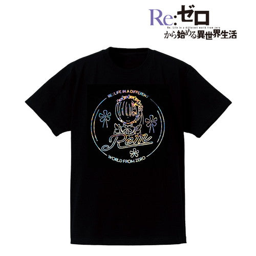 『Re:ゼロから始める異世界生活』Ani-Neon ホログラムTシャツ(レム)(メンズ/レディース)