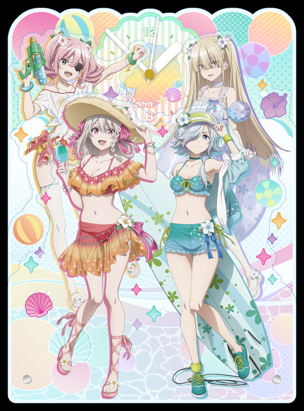 『スパイ教室』描き下ろしBIGアクリル置時計 水着ver.