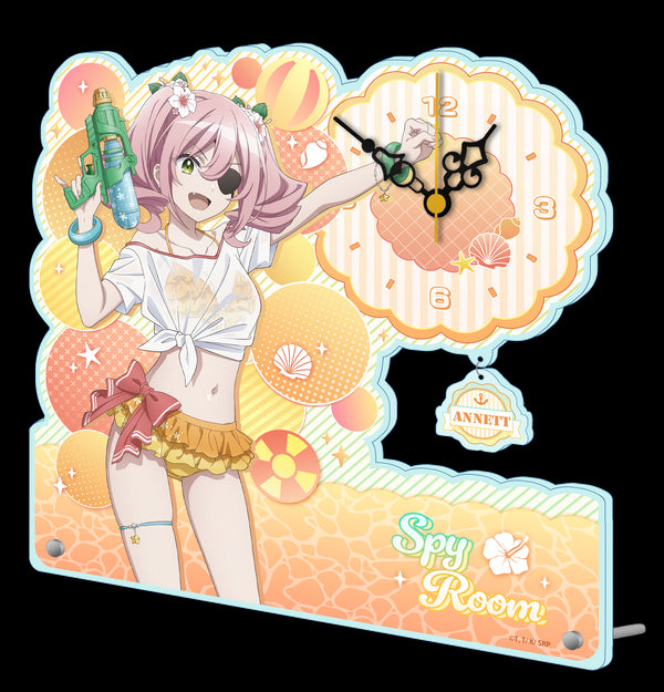 『スパイ教室』描き下ろしアクリル置時計 水着ver.【アネット】