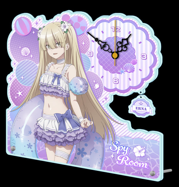 『スパイ教室』描き下ろしアクリル置時計 水着ver.【エルナ】