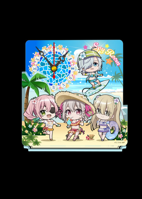 『スパイ教室』ぷちちょこミニアクリル置時計 水着ver.
