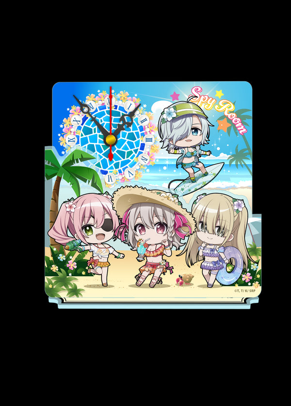 『スパイ教室』ぷちちょこミニアクリル置時計 水着ver.