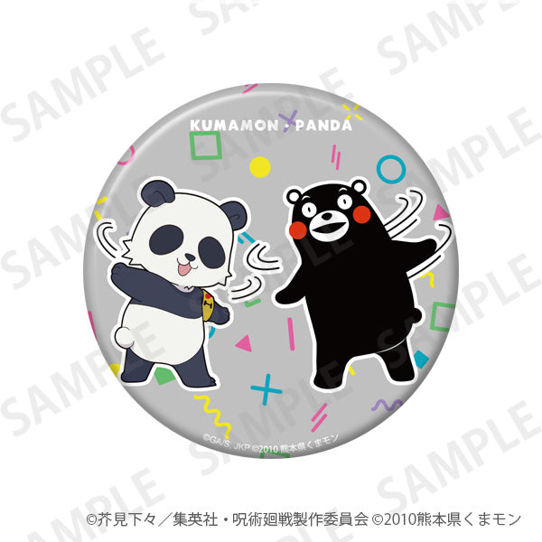『呪術廻戦』きらきら缶バッジ+75 くまモンといっしょver. パンダ