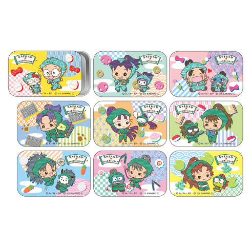 『忍たま乱太郎×サンリオキャラクターズ』トレーディング缶ケース セット