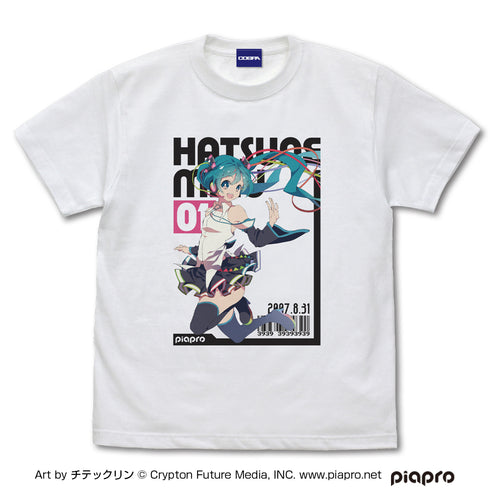 『初音ミク』初音ミク フルカラーTシャツ チテックリン Ver. WHITE