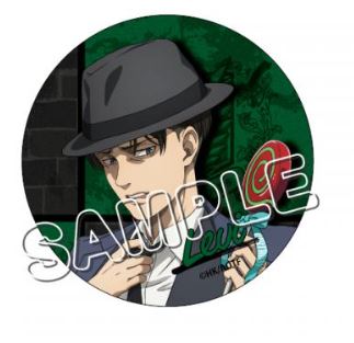 『進撃の巨人』描き下ろし缶バッジ リヴァイ