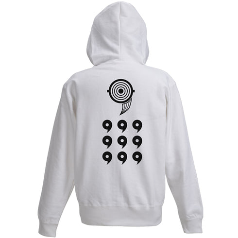 『NARUTO-ナルト- 疾風伝』オビト十尾人柱力パーカー WHITE